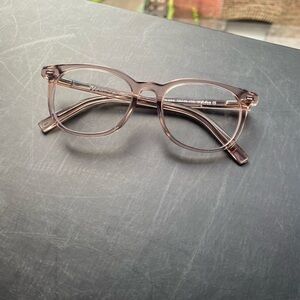 WARBY PARKER: DURAND Pink Glasses Extra Narrow